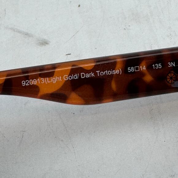 Coach Light Gold Dark Tortoise Aviator Olivia Sunglasses with Case Designer - Picture 9 of 14